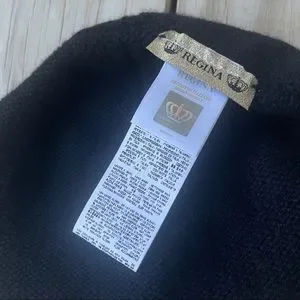 Regina beaded black bling wool cashmere beanie hat Italy Regina | Accessories | Regina Beaded Black Bling Wool  main image 2